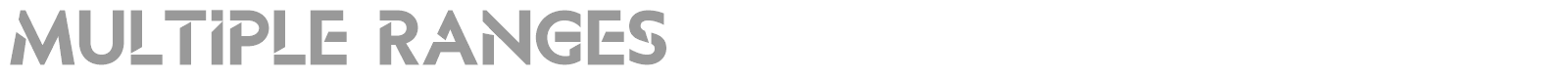 Multiple Ranges font preview